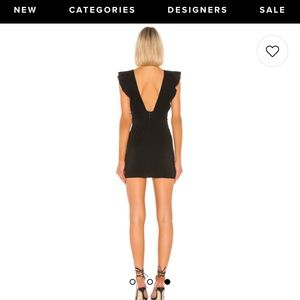 Revolve Superdown Harlow black mini dress